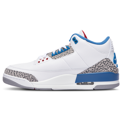 Jordan Retro 3 - Men's - White/Blue