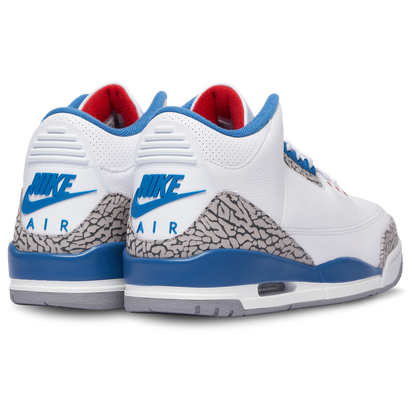 Jordan Retro 3 - Men's - White/Blue
