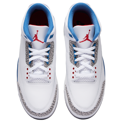 Jordan Retro 3 - Men's - White/Blue