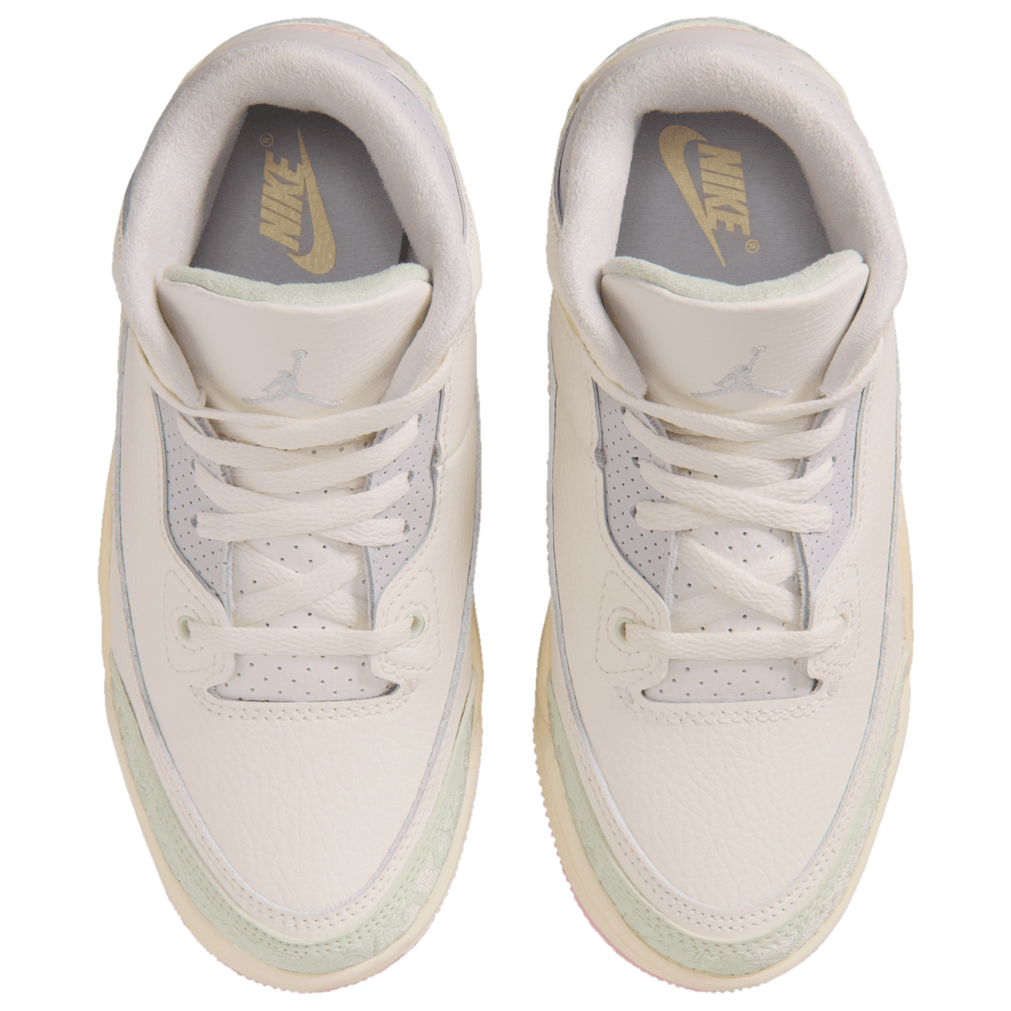 Jordan Retro 3 - Boys' Preschool - Pink/Green/White