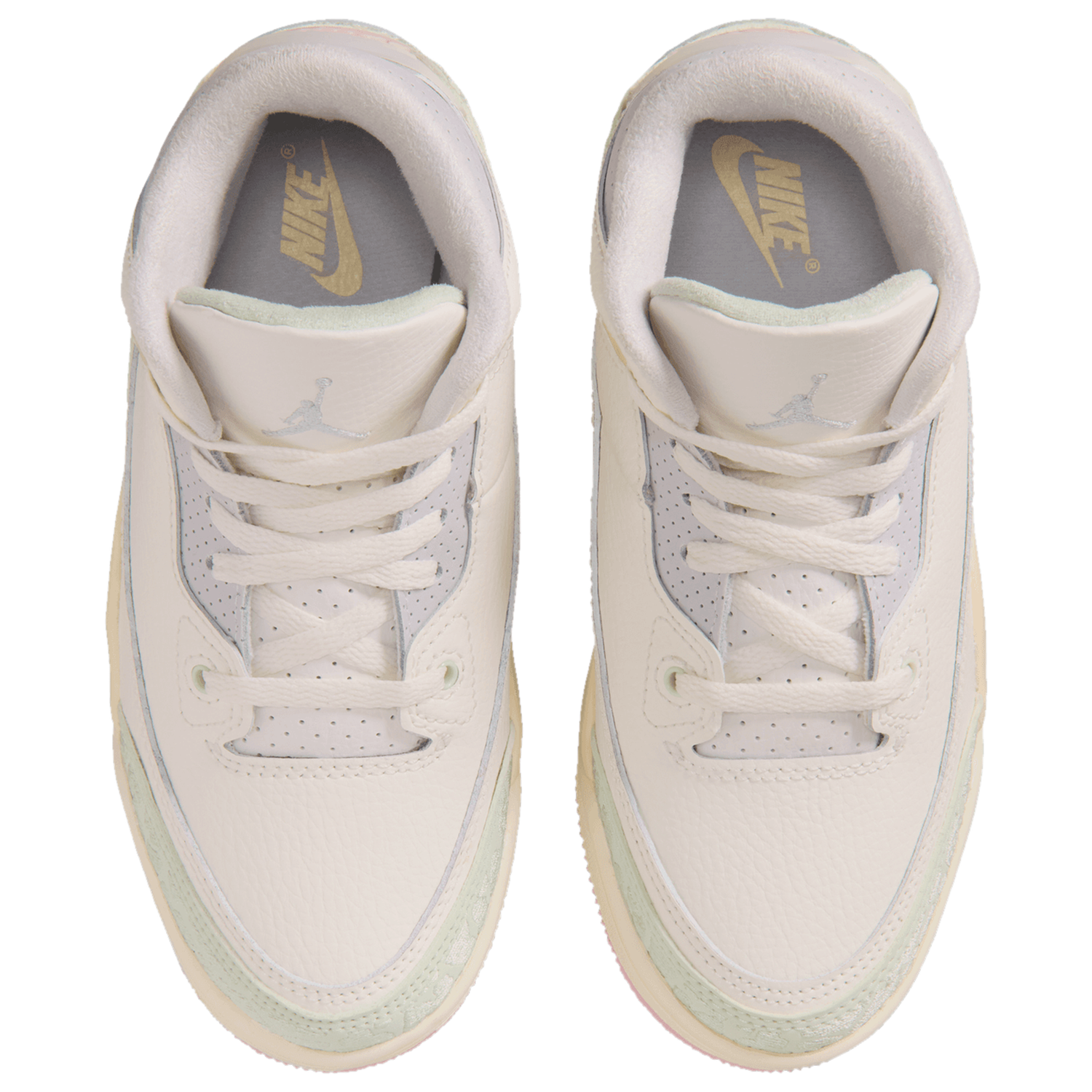 Jordan Retro 3 - Boys' Preschool - Pink/Green/White
