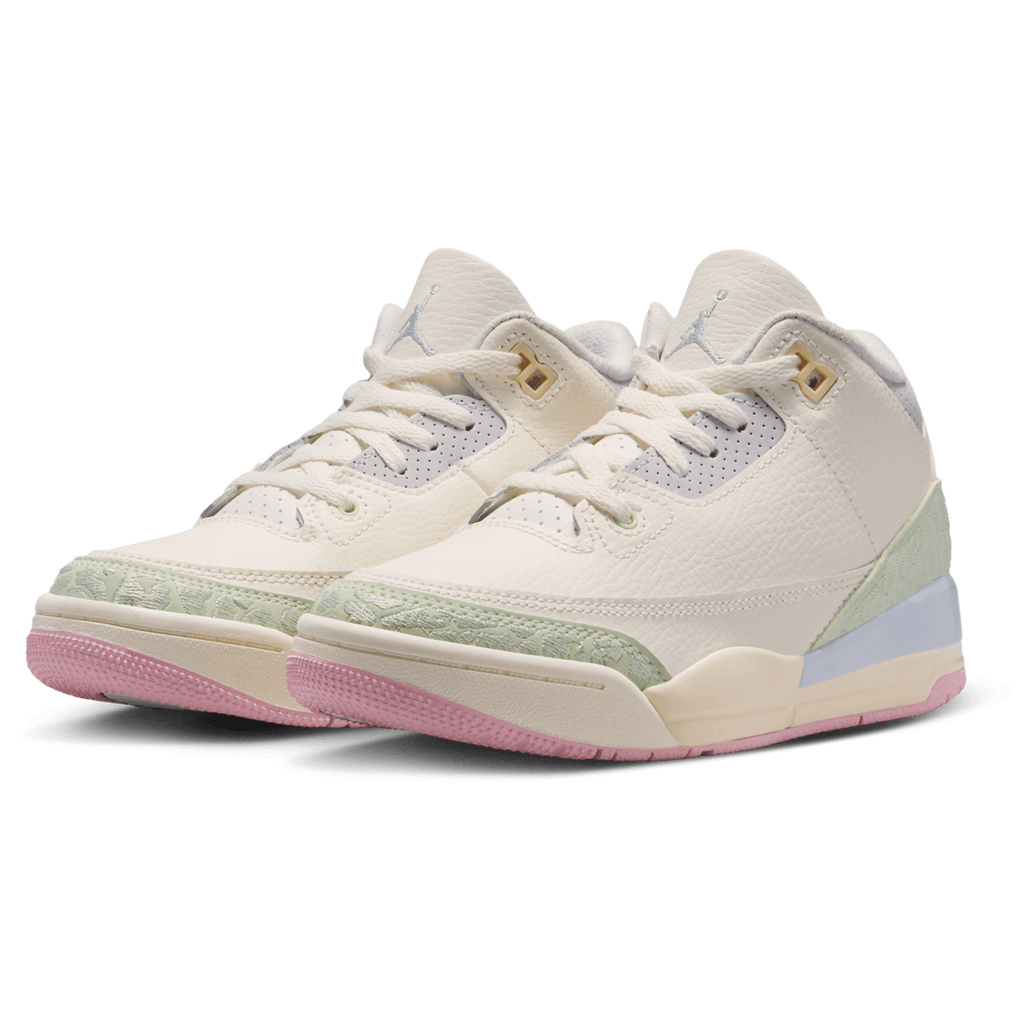 Jordan Retro 3 - Boys' Preschool - Pink/Green/White