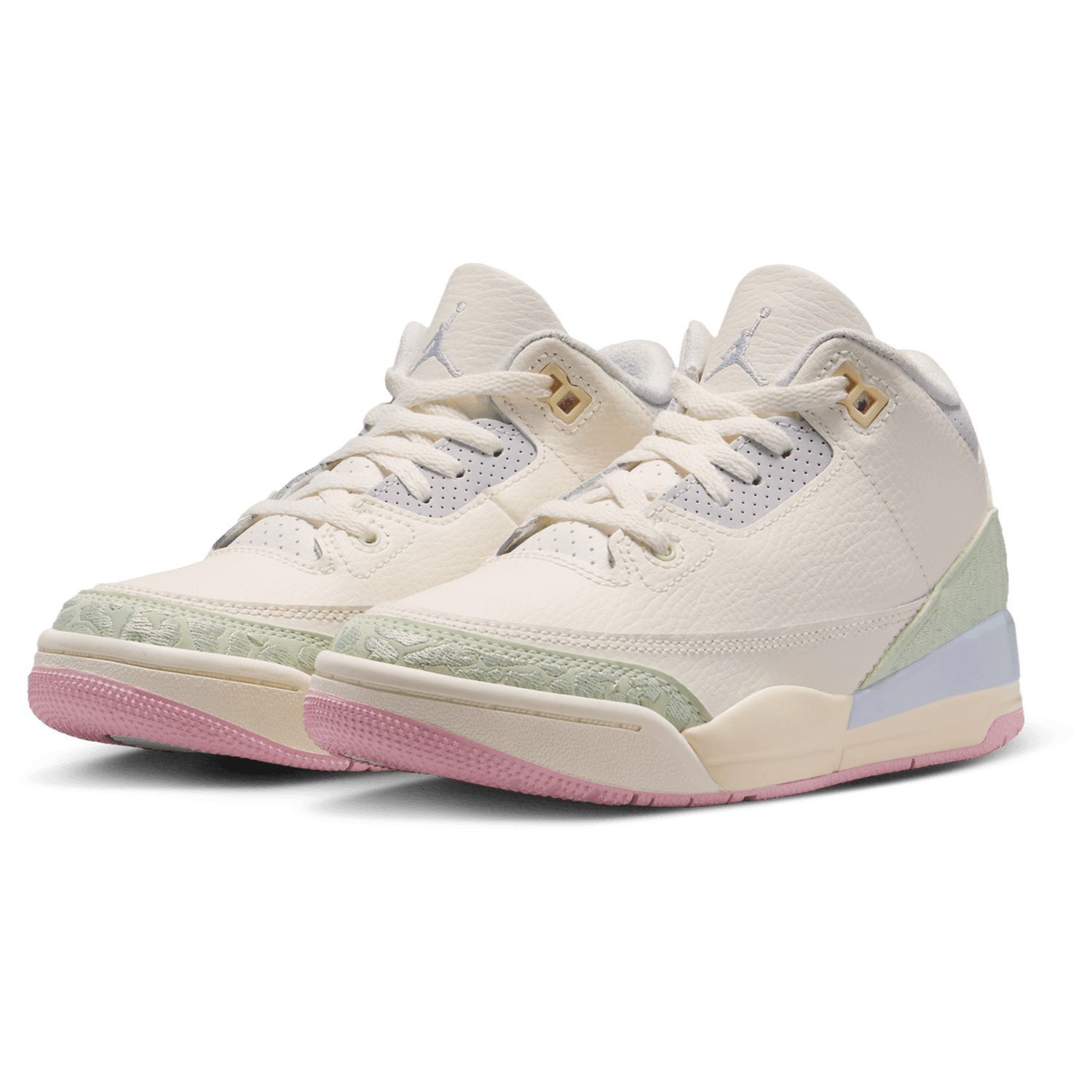 Jordan Retro 3 - Boys' Preschool - Pink/Green/White