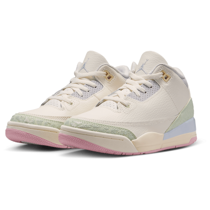 Jordan Retro 3 - Boys' Preschool - Pink/Green/White