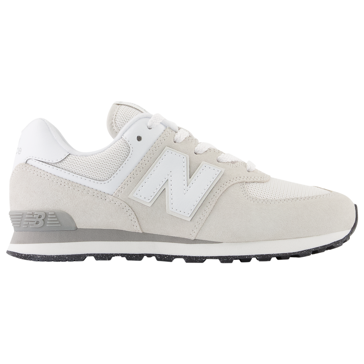 New Balance 574 - Boys' Grade School - White/Grey