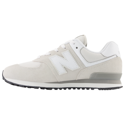 New Balance 574 - Boys' Grade School - White/Grey