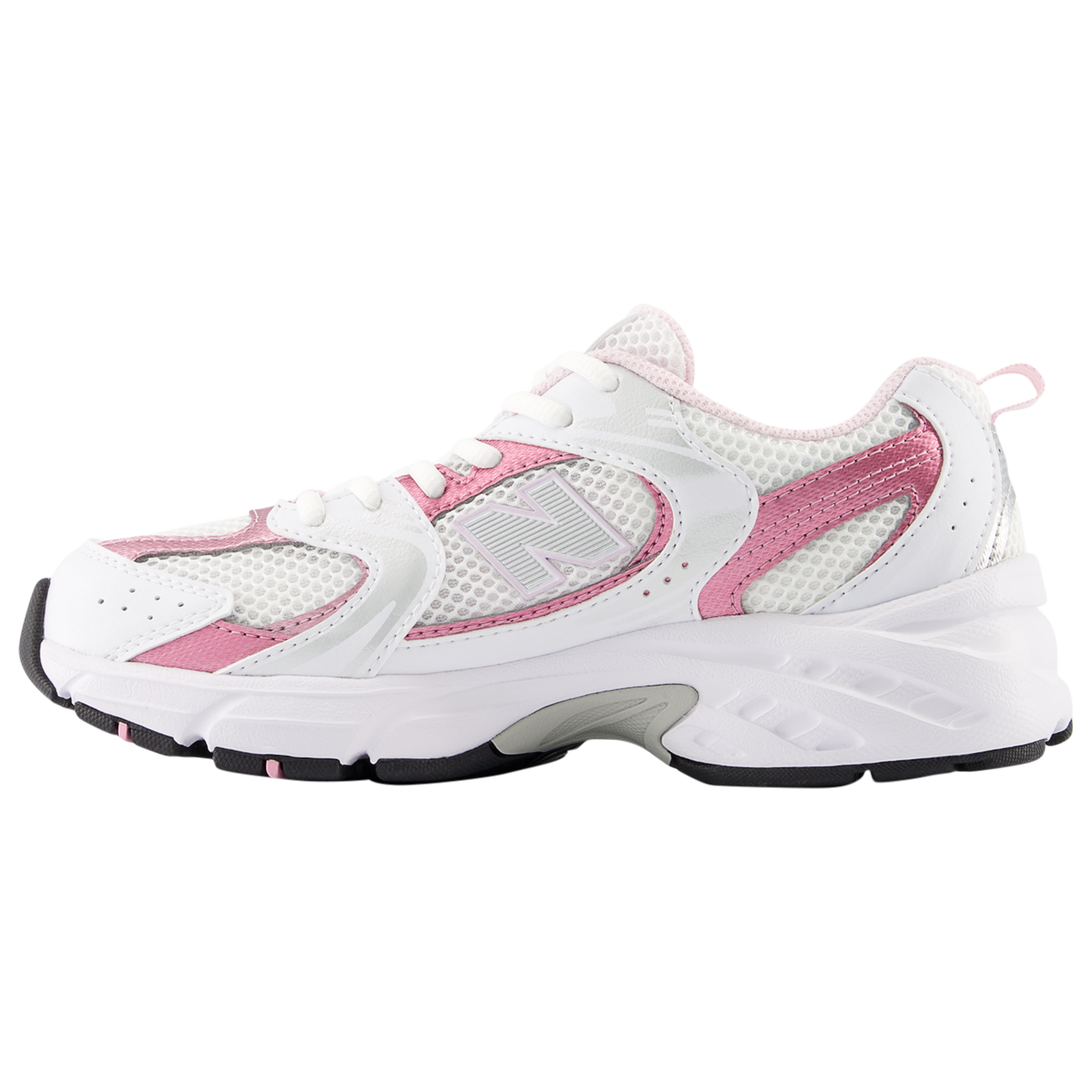 New Balance 530 - Girls' Grade School - White/Pink/Silver