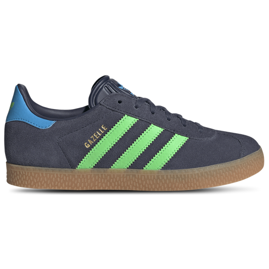 adidas Originals Gazelle - Boys' Grade School - Shadow Navy/Screaming Green/Aquamarine