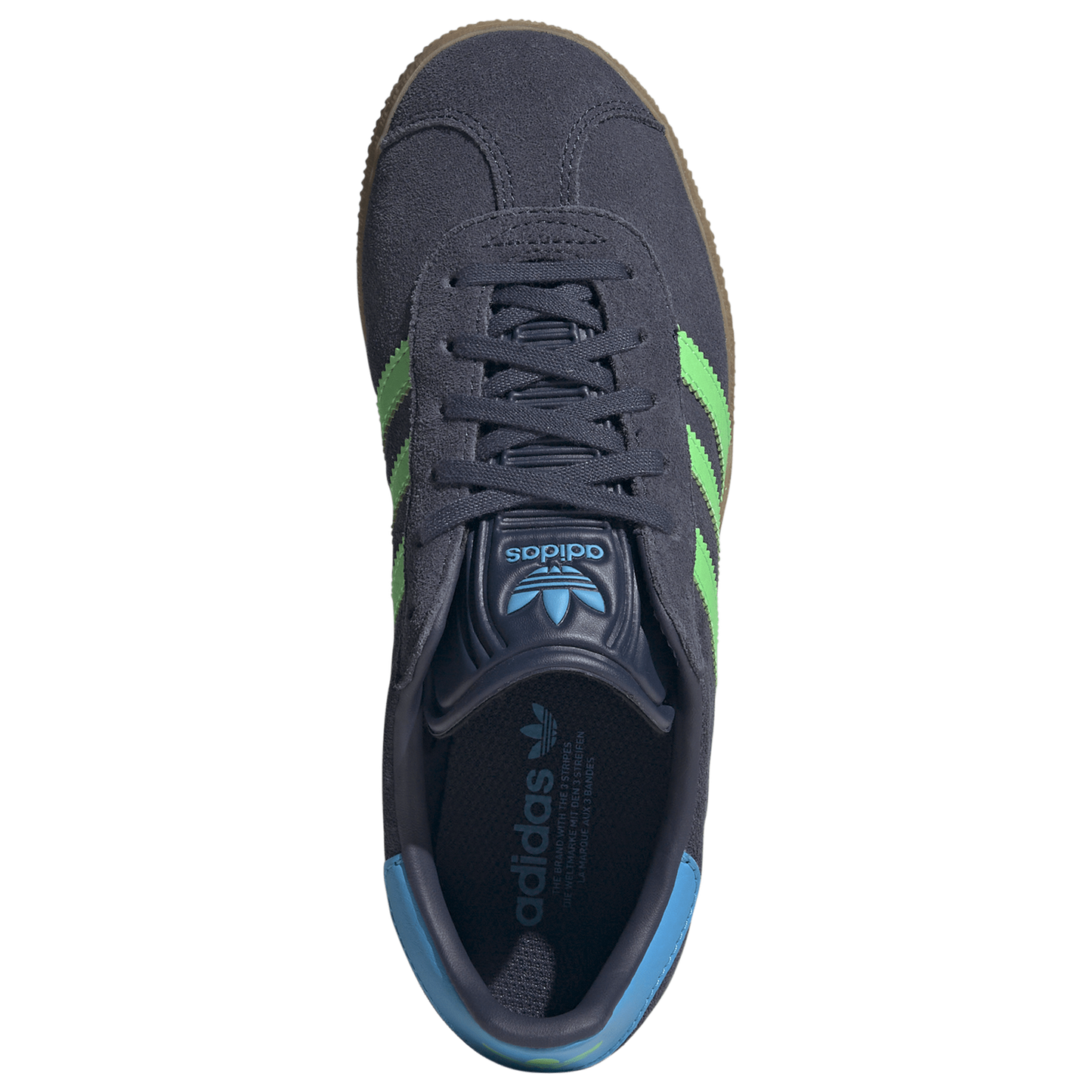 adidas Originals Gazelle - Boys' Grade School - Shadow Navy/Screaming Green/Aquamarine
