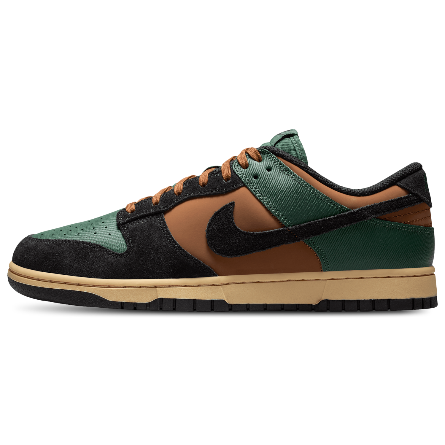 Nike Dunk Low Retro - Men's - Black/Fir/Light British Tan