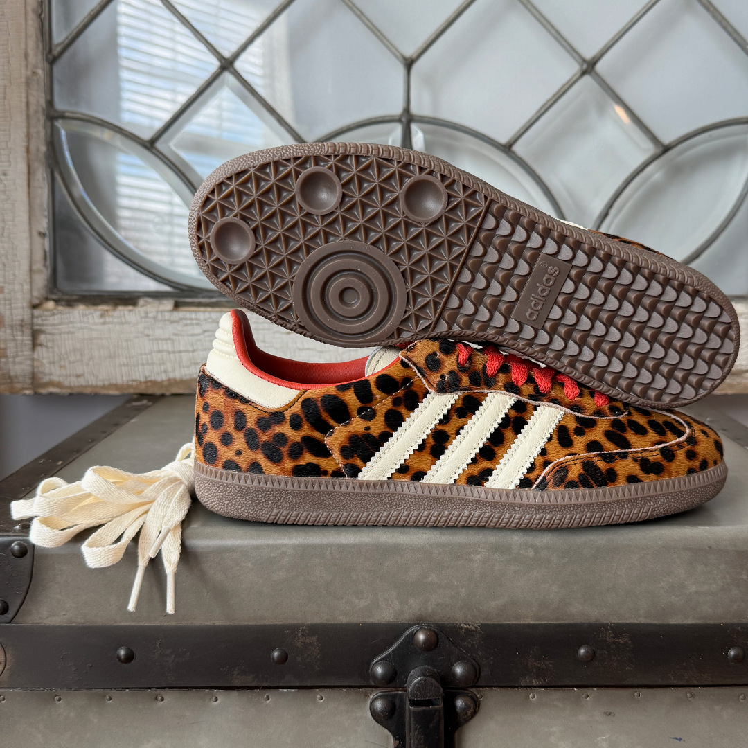 adidas Samba OG Red Leopard Women's