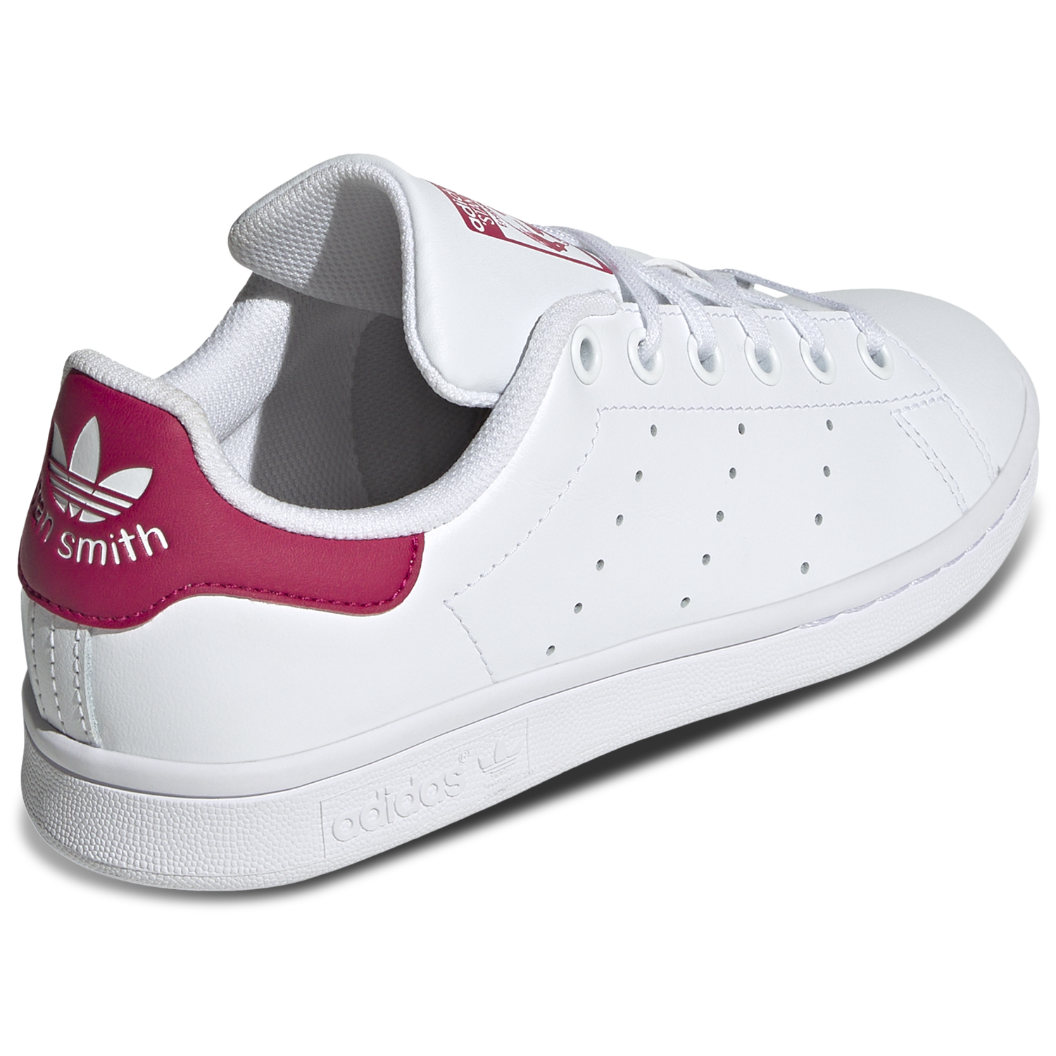 adidas Originals Stan Smith - Boys' Grade School - White/White/Bold Pink