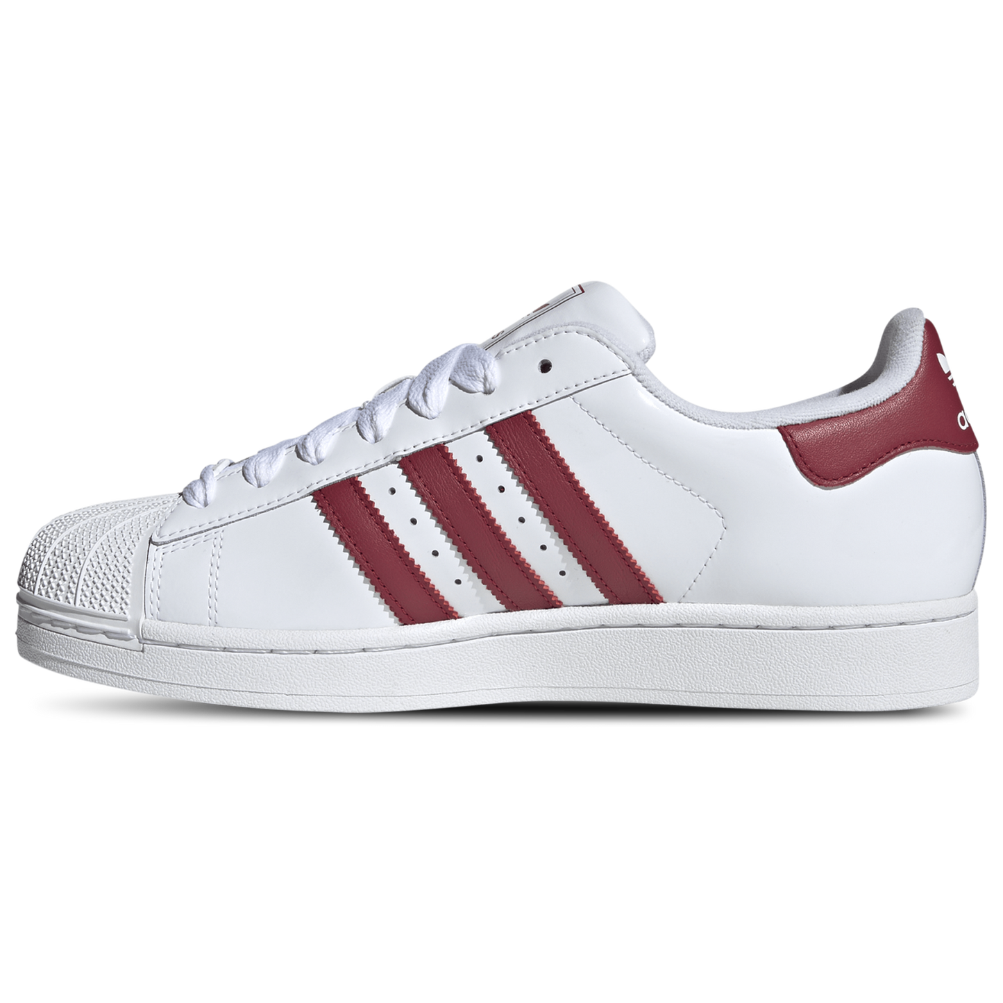 adidas Originals Superstar II Patent - Men's - White/Team Victory Red/White