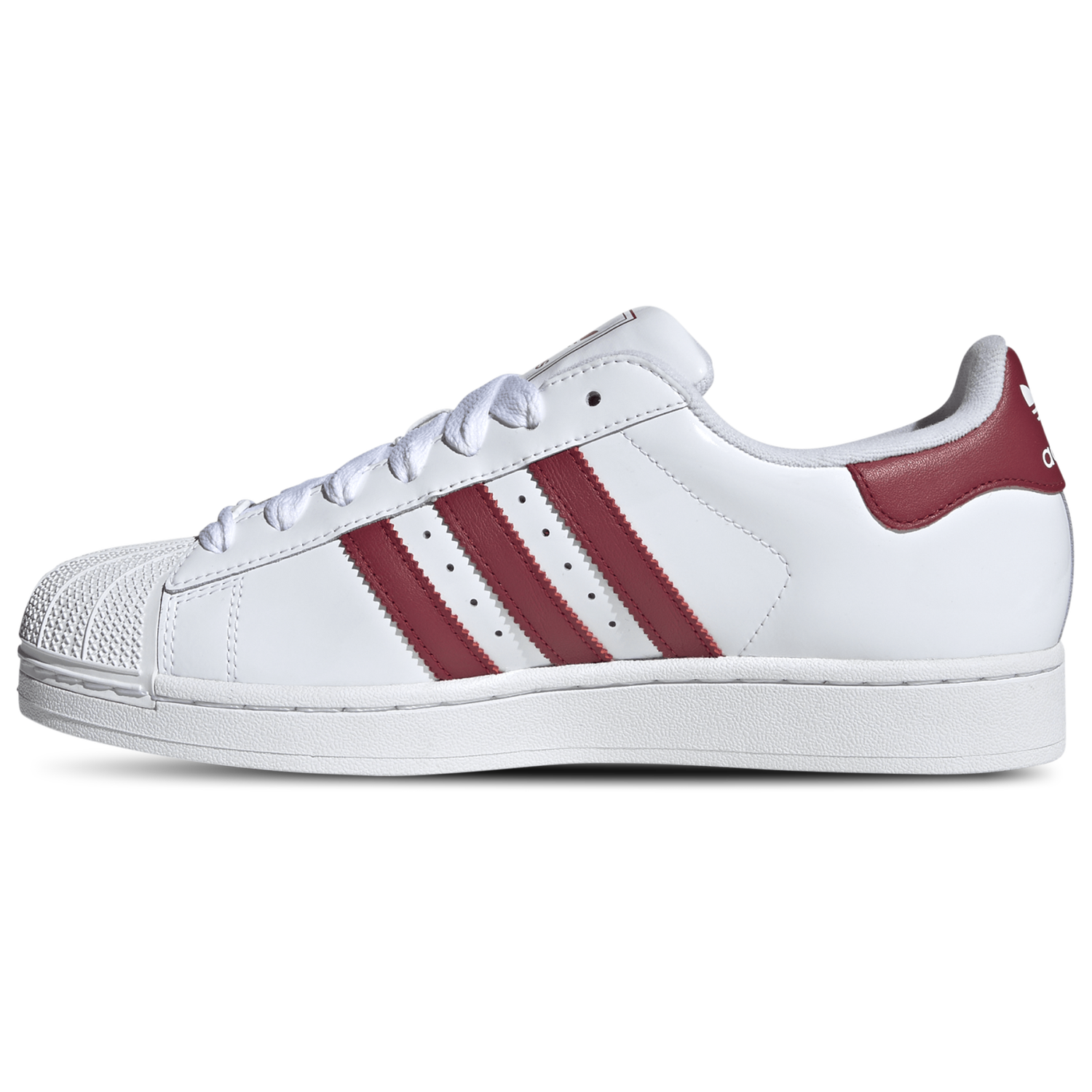 adidas Originals Superstar II Patent - Men's - White/Team Victory Red/White