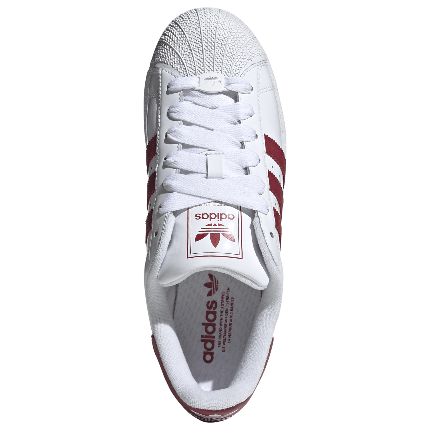 adidas Originals Superstar II Patent - Men's - White/Team Victory Red/White