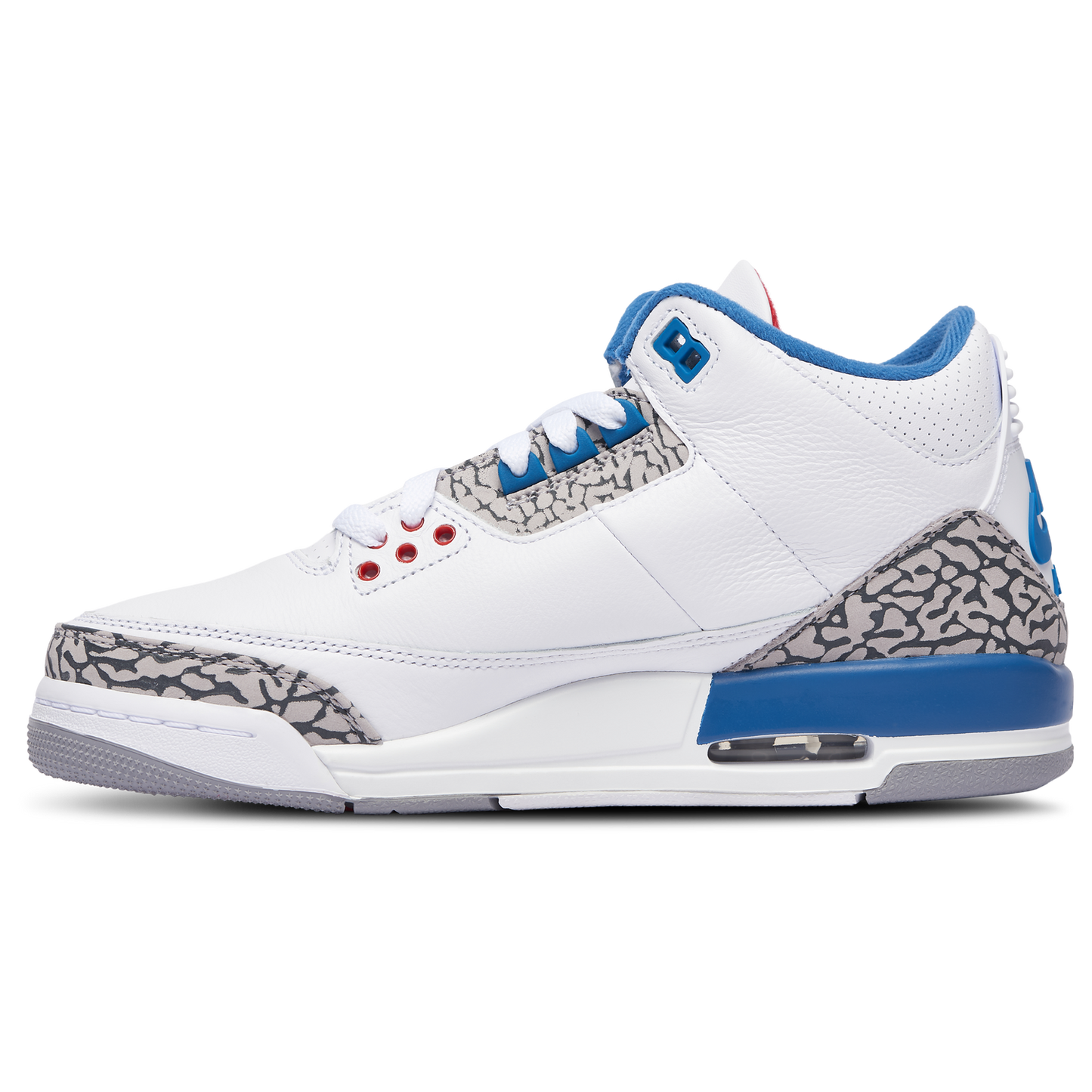 Jordan Retro 3 - Boys' Grade School - White/Varsity Red/True Blue