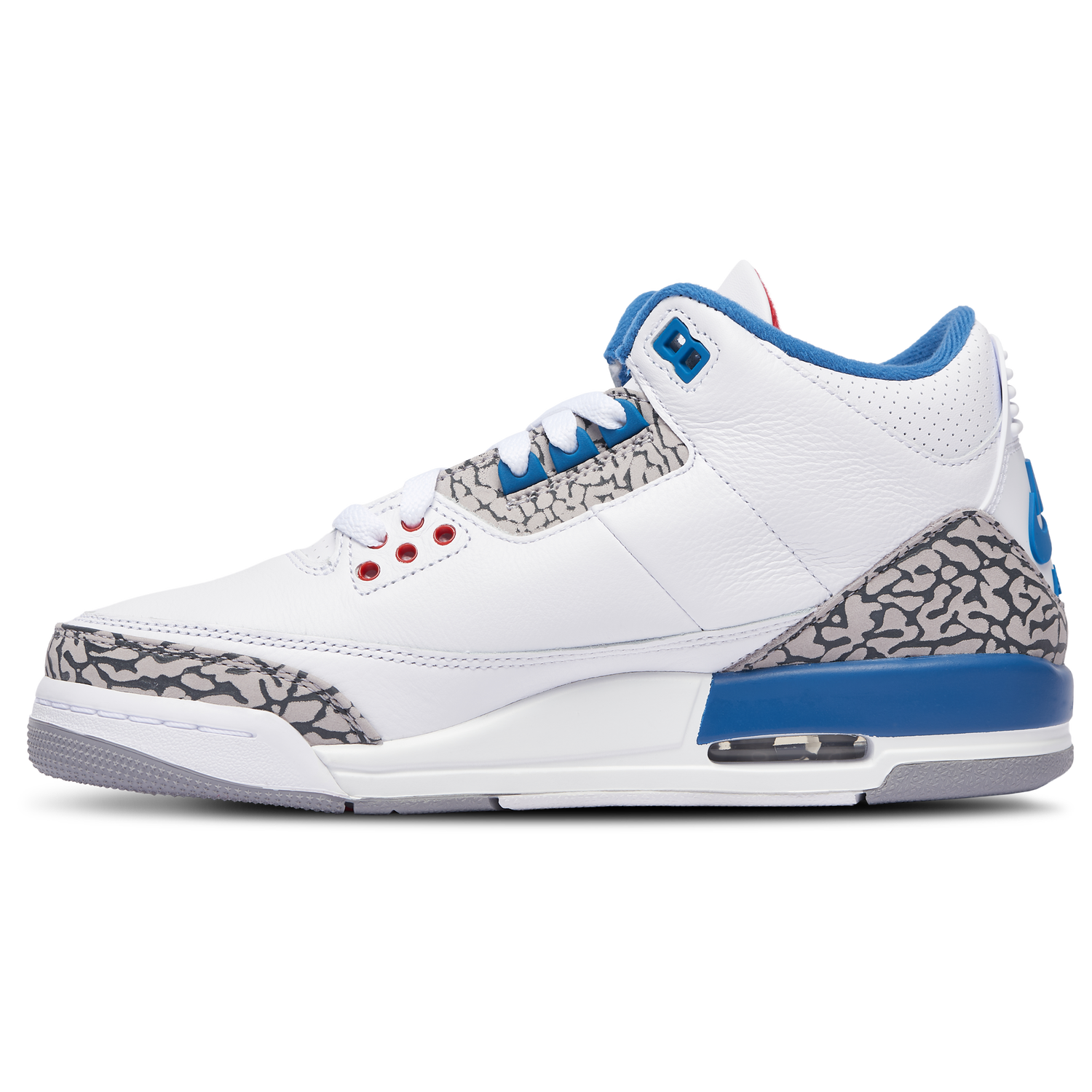 Jordan Retro 3 - Boys' Grade School - White/Varsity Red/True Blue