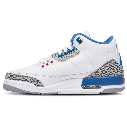 Jordan Retro 3 - Boys' Grade School - White/Varsity Red/True Blue