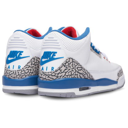 Jordan Retro 3 - Boys' Grade School - White/Varsity Red/True Blue