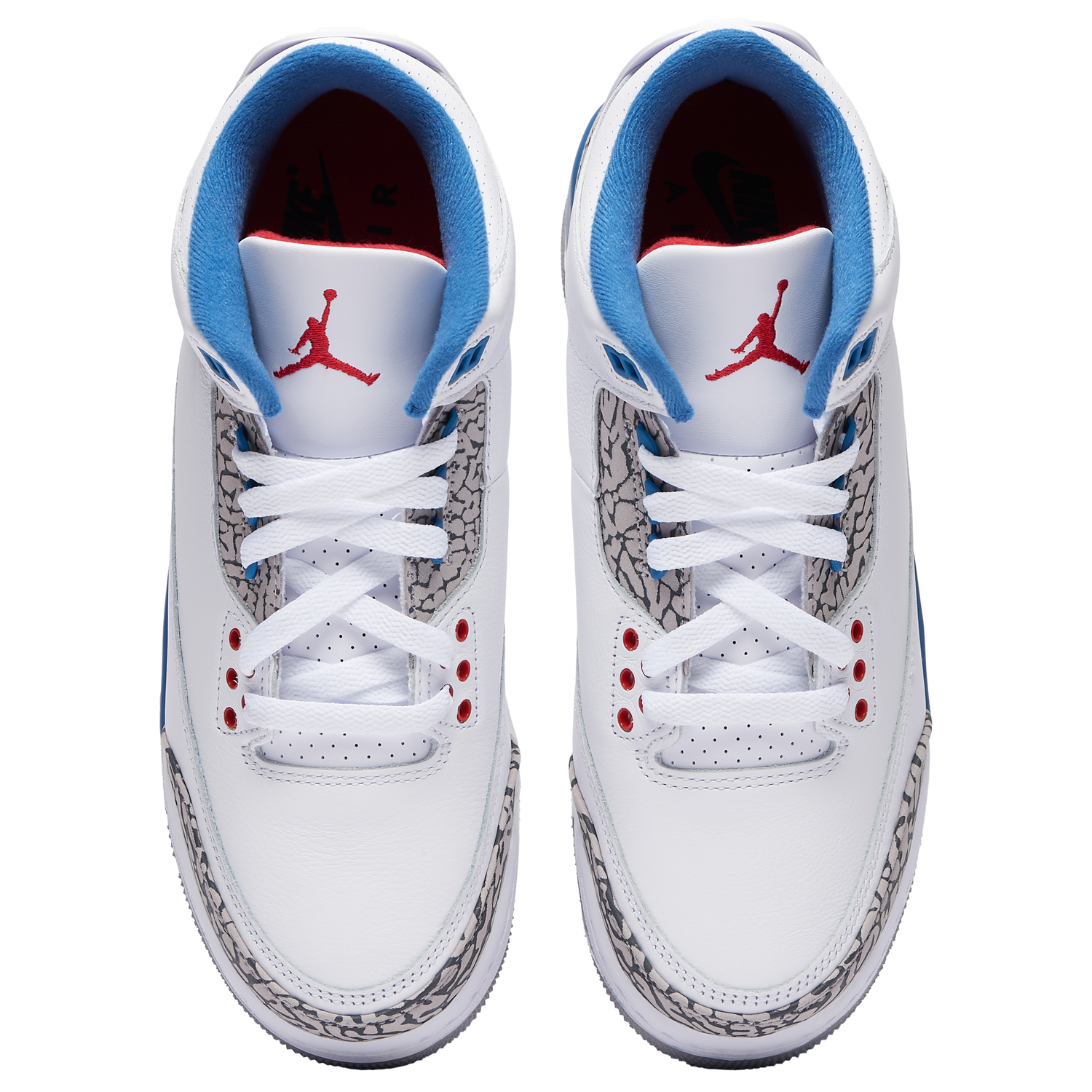 Jordan Retro 3 - Boys' Grade School - White/Varsity Red/True Blue