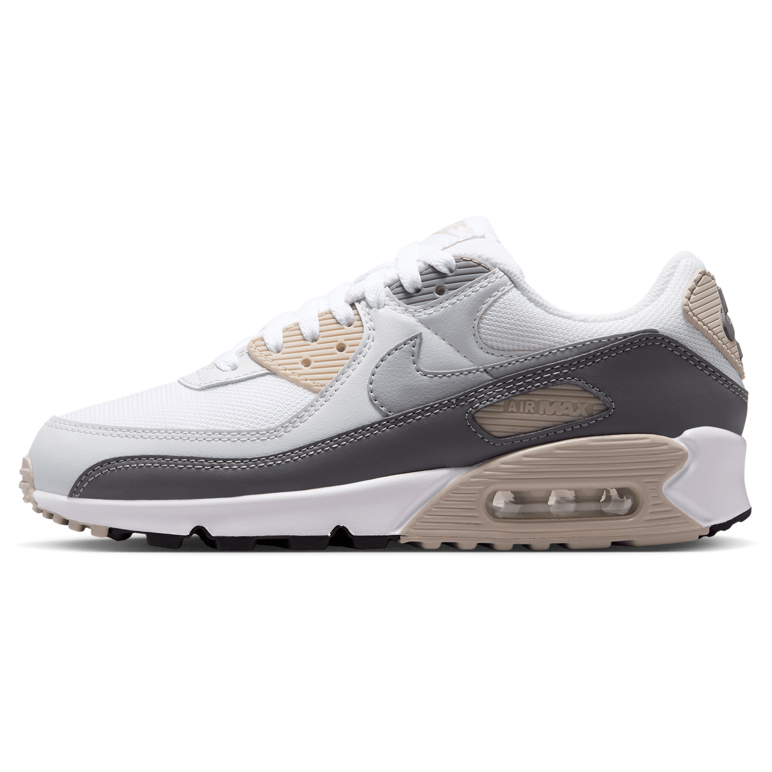 Nike Air Max 90 - Women's - Grey/White/Grey