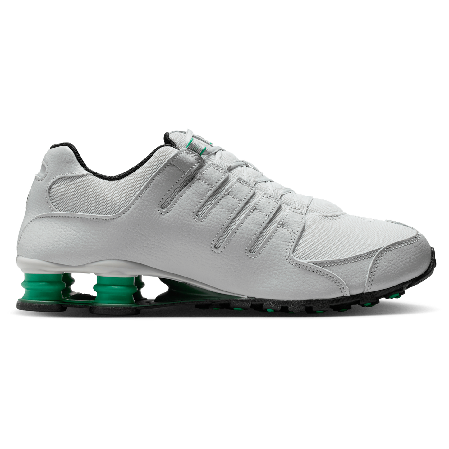 Nike Shox NZ - Men's - Grey Fog/Black/Stadium Green