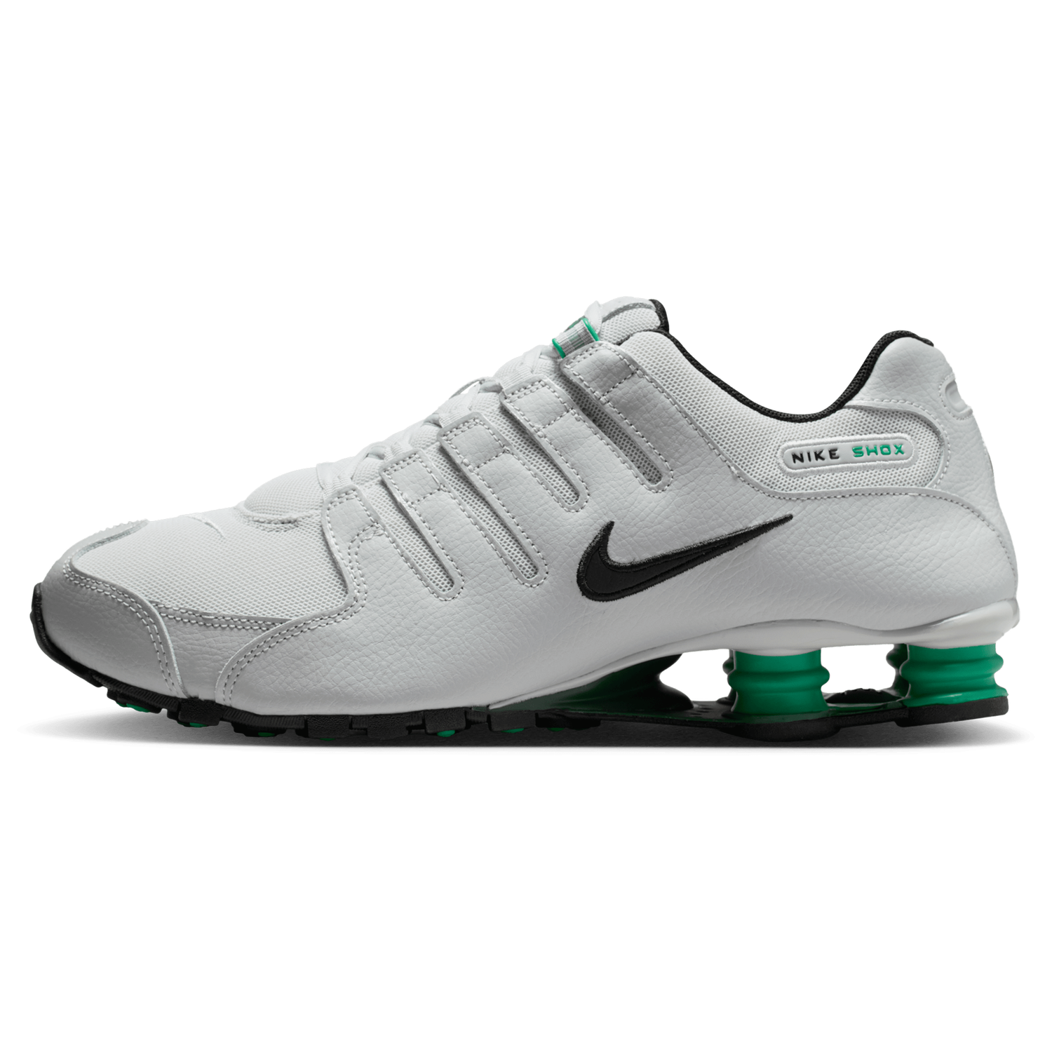 Nike Shox NZ - Men's - Grey Fog/Black/Stadium Green