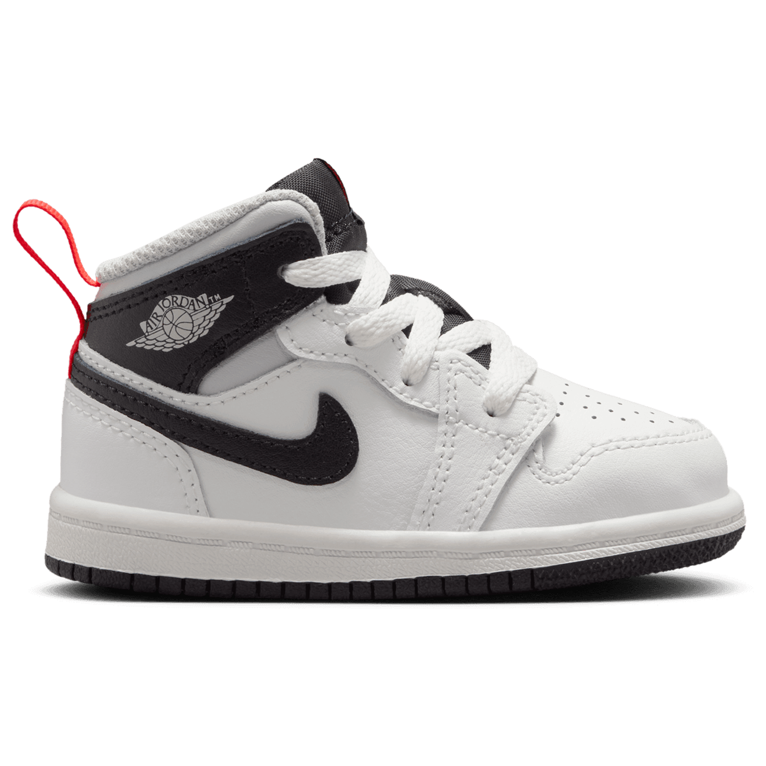 Jordan AJ 1 Mid - Boys' Toddler - Summit White/Black/Infrared