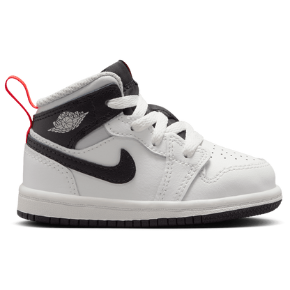 Jordan AJ 1 Mid - Boys' Toddler - Summit White/Black/Infrared
