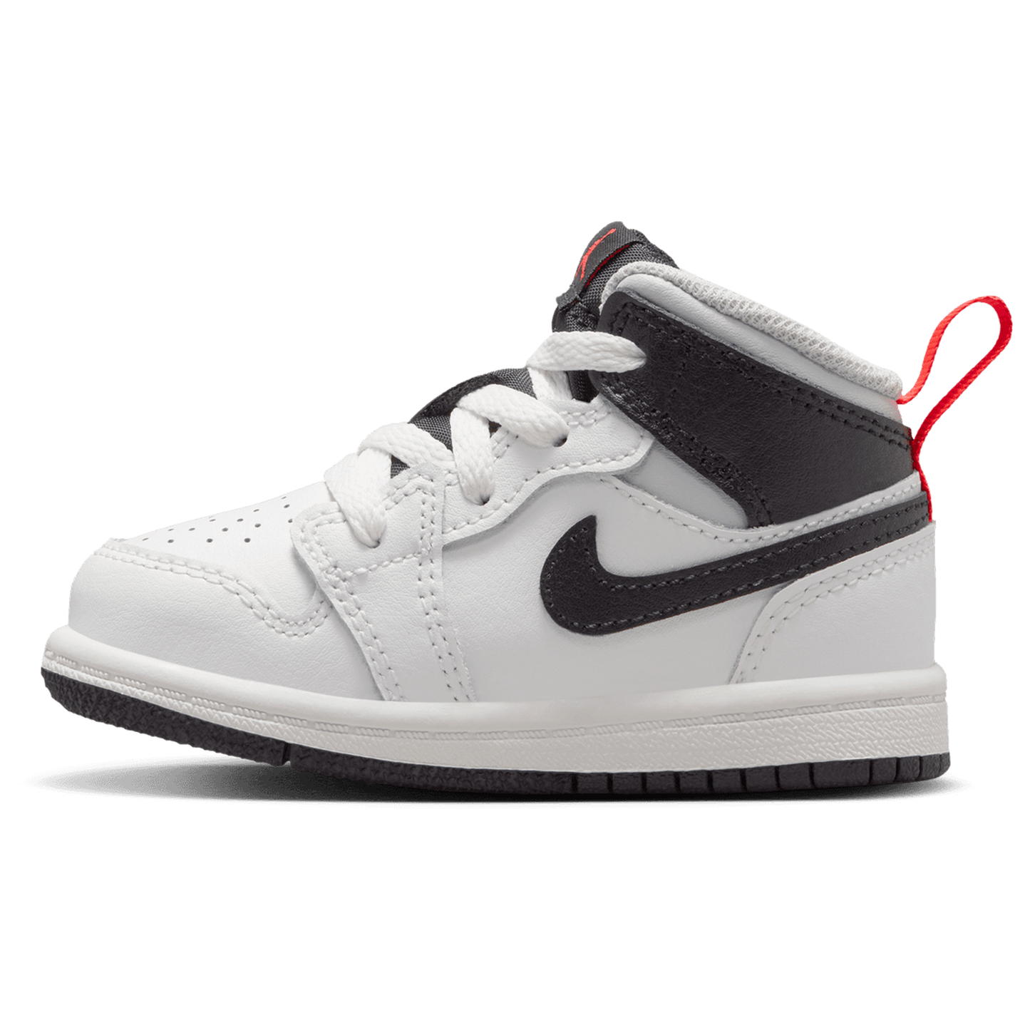 Jordan AJ 1 Mid - Boys' Toddler - Summit White/Black/Infrared