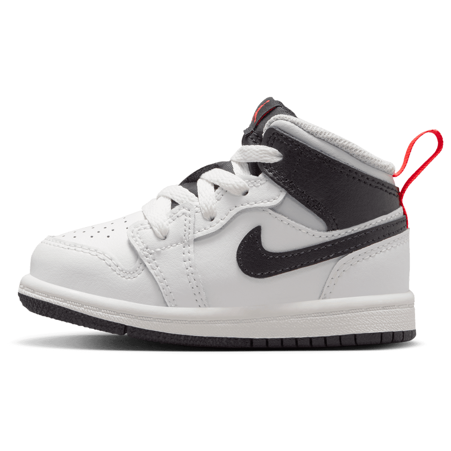 Jordan AJ 1 Mid - Boys' Toddler - Summit White/Black/Infrared