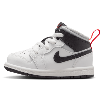 Jordan AJ 1 Mid - Boys' Toddler - Summit White/Black/Infrared