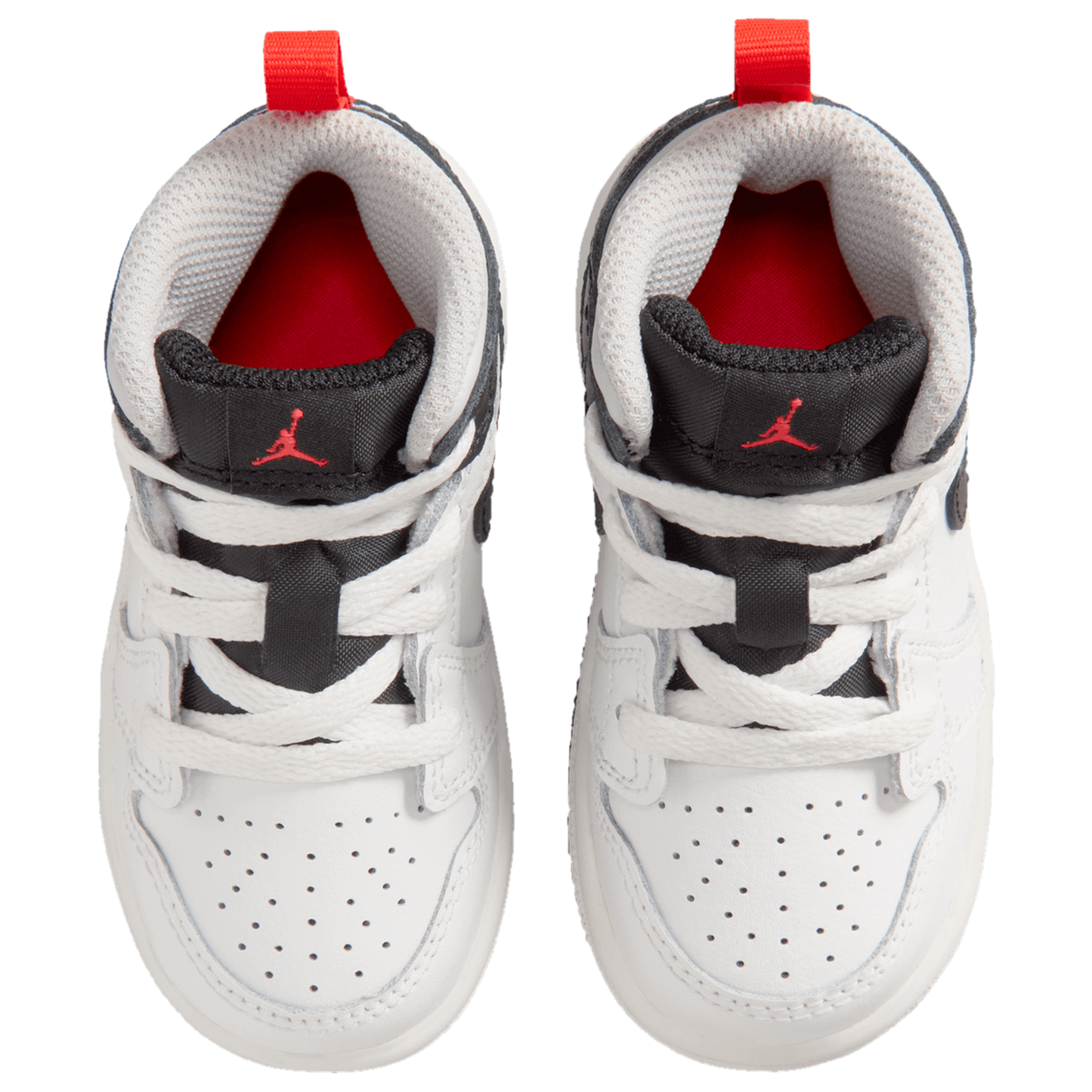 Jordan AJ 1 Mid - Boys' Toddler - Summit White/Black/Infrared