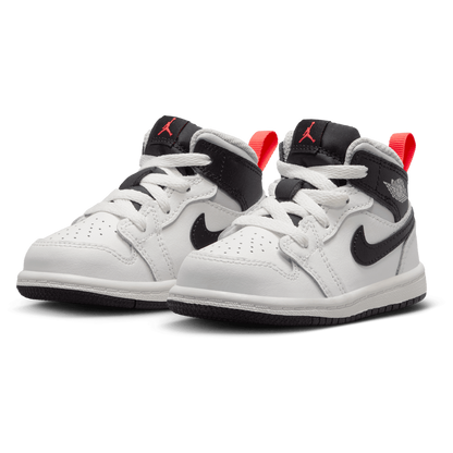 Jordan AJ 1 Mid - Boys' Toddler - Summit White/Black/Infrared