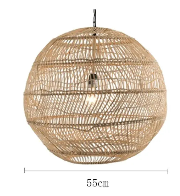 Bamboo Rattan Modern Pendant Light