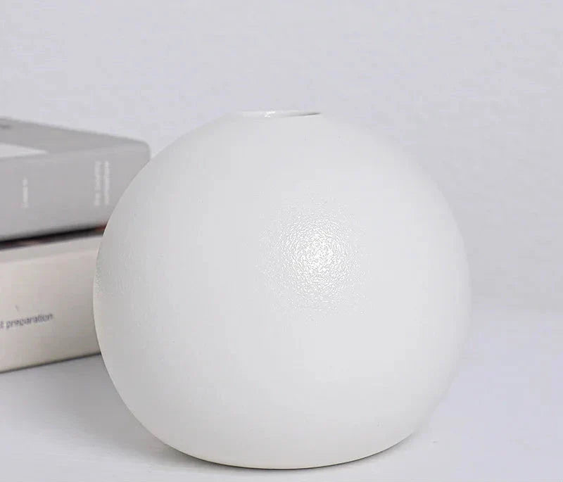 Round Ceramic Vases