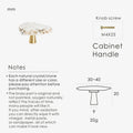 Natural White Turquoise Marble Handle & Hooks