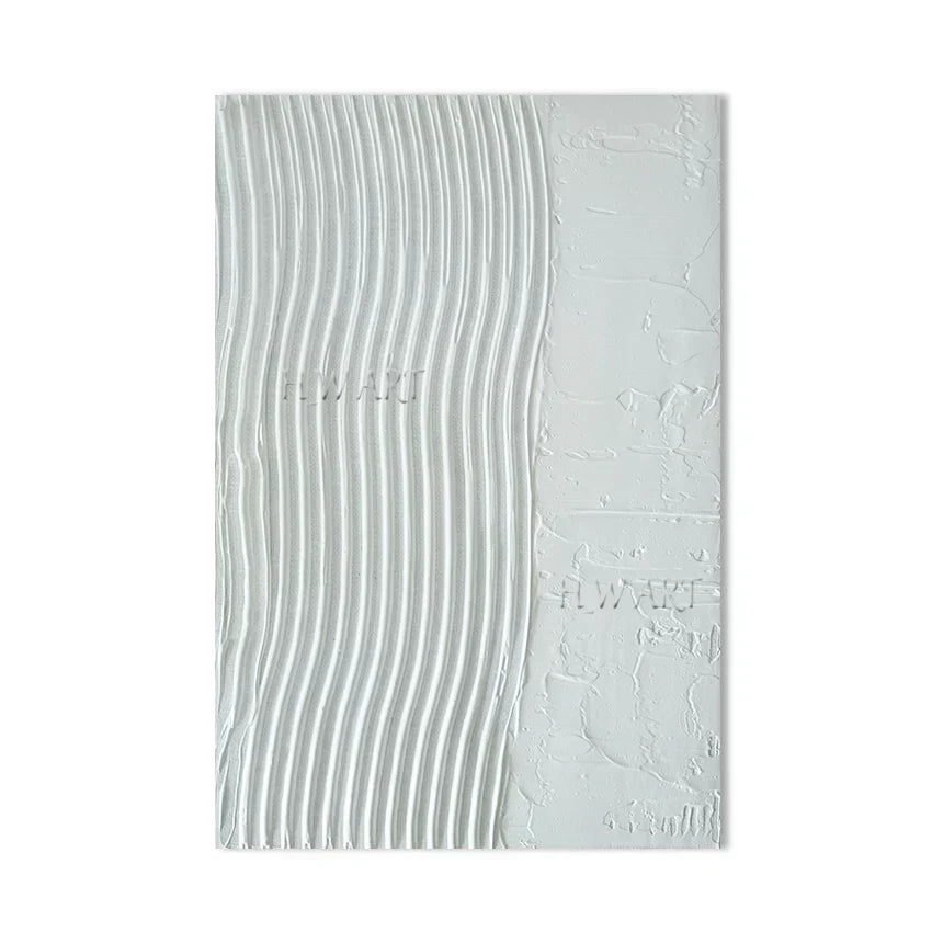 Contemporary Hand-Painted Abstract Line Paintings