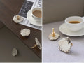 Natural White Turquoise Marble Handle & Hooks