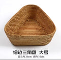 Handwoven Rectangular Rattan Wicker Basket