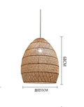 Bamboo Rattan Modern Pendant Light