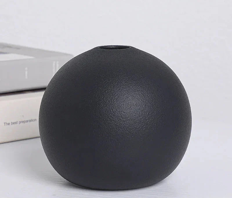 Round Ceramic Vases