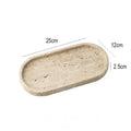 Minimalism Travertine Stone Vanity Tray