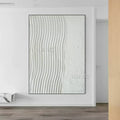 Contemporary Hand-Painted Abstract Line Paintings