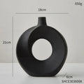 Nordic Style Ceramic Donut Vase