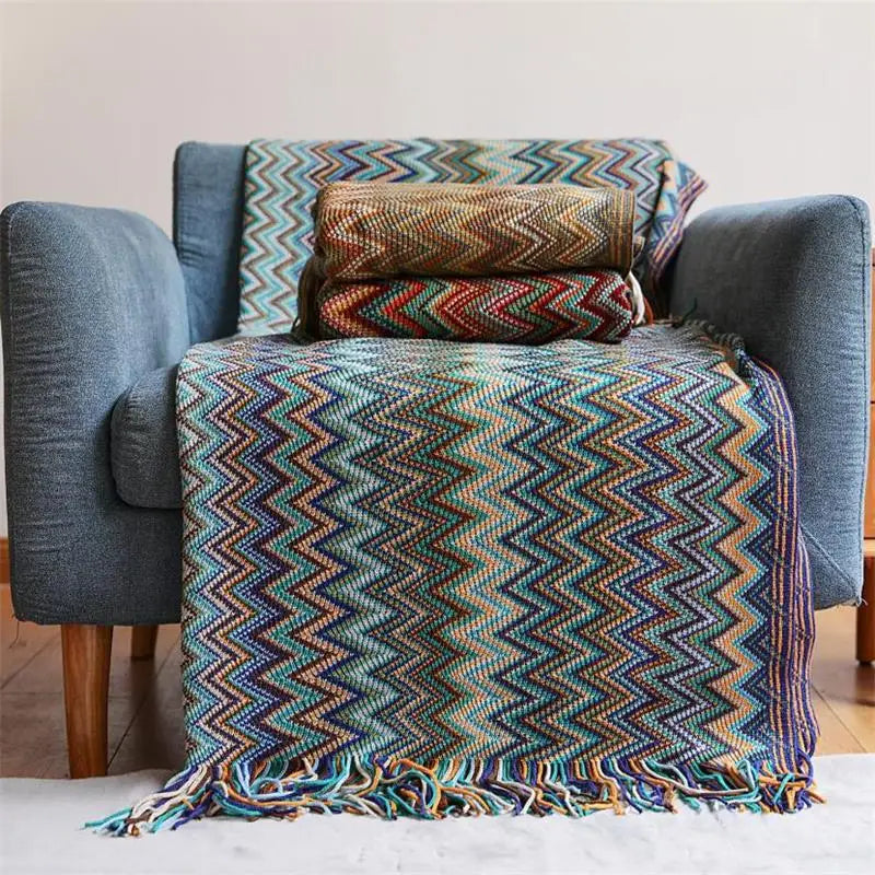Chevron Inspired Throw Blankets