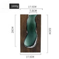 Jade Glass & Wooden Vase