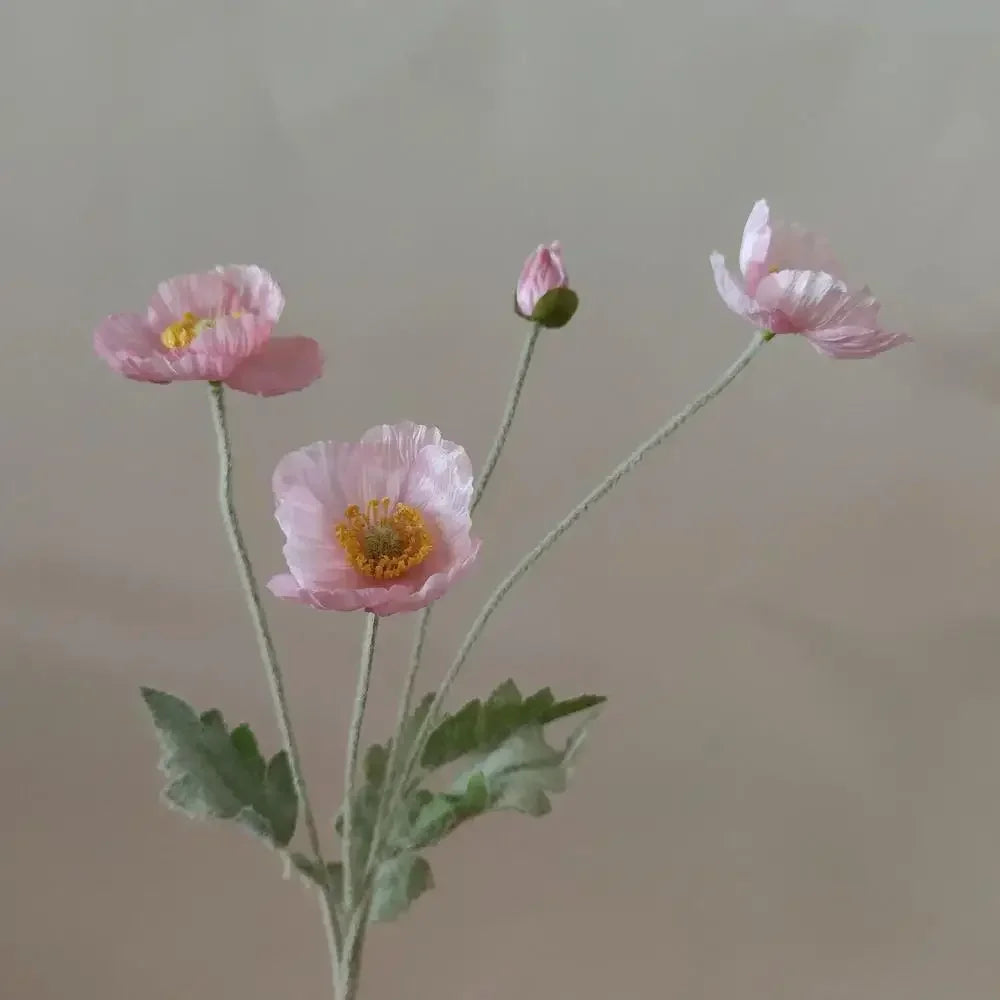 Artificial Poppy Silk Flowers