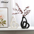 Abstract Interlinked Ceramic Vase