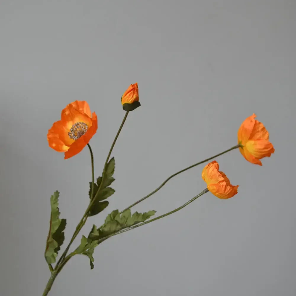 Artificial Poppy Silk Flowers